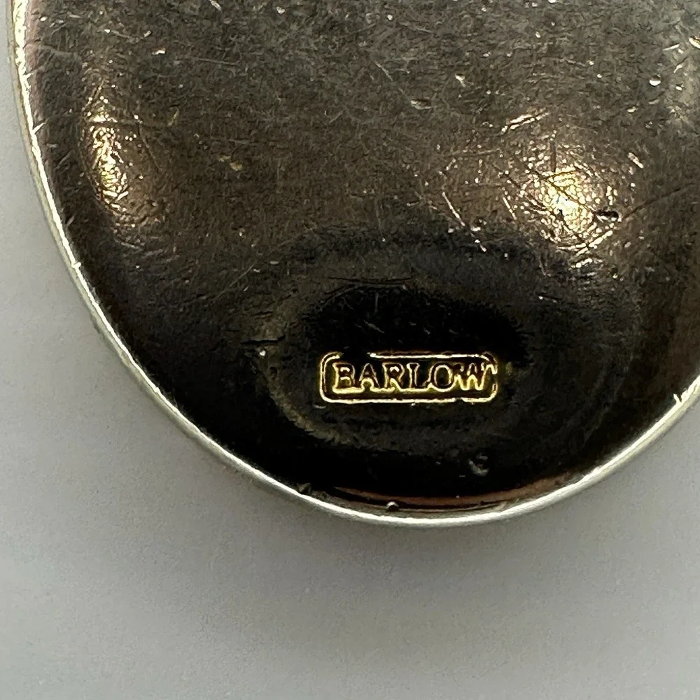 Barlow Duck Wildlife Keychain Gold Tone Etched Mallard Oval Charm